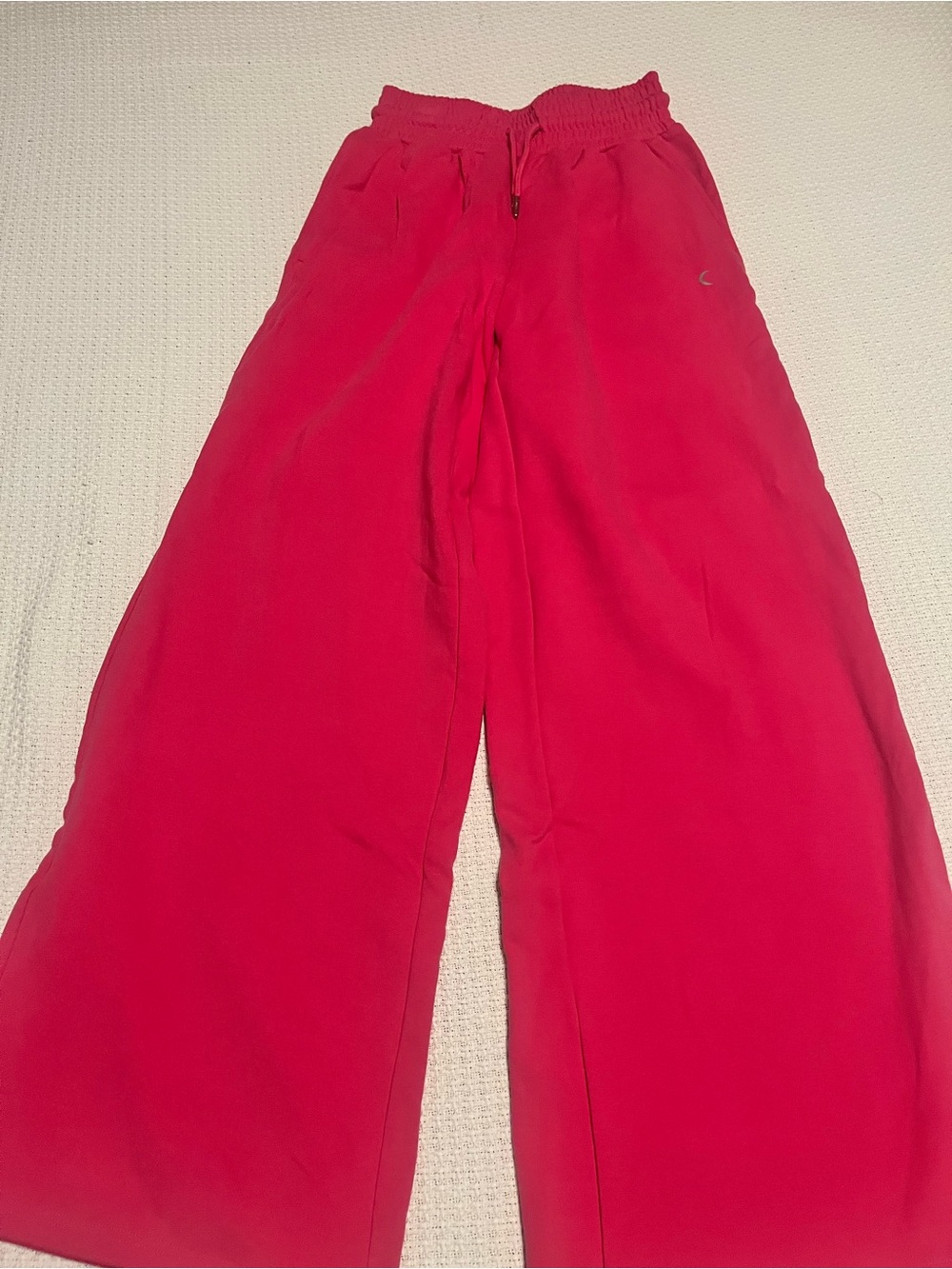 Wide-Leg Red Pants